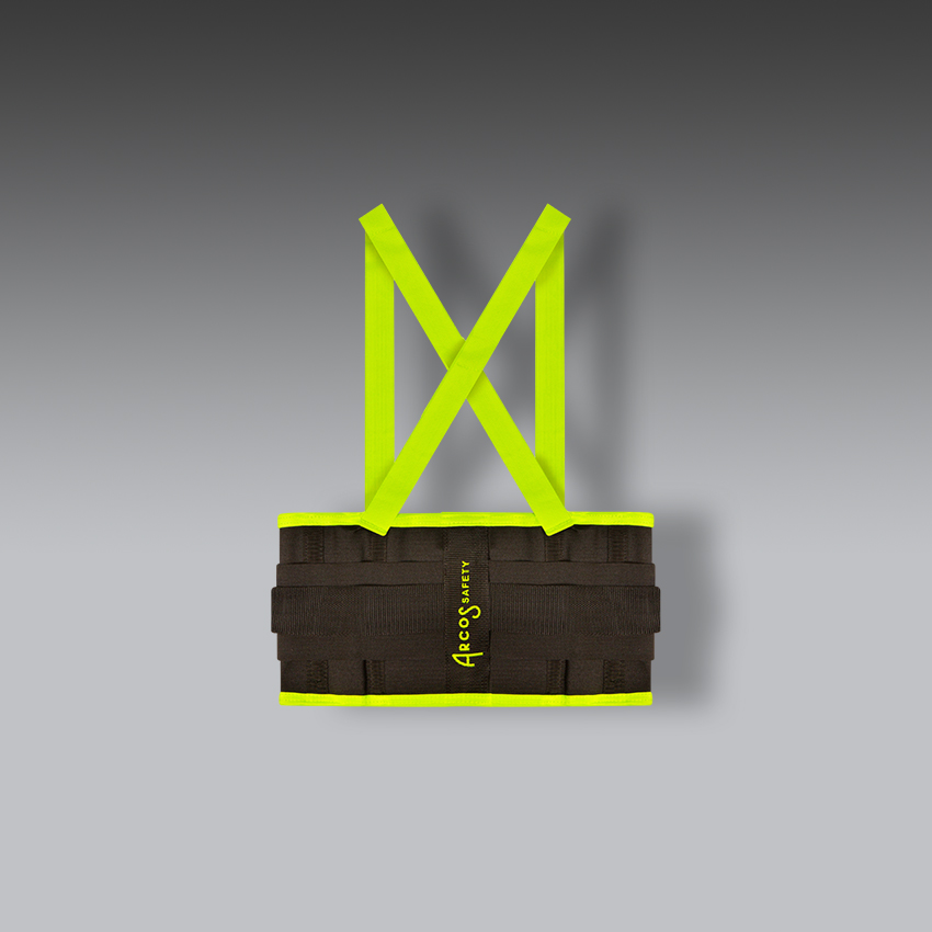 fajas para la seguridad industrial arcos safety faja reflejante verde ch modelo asv1 marca arcos safety