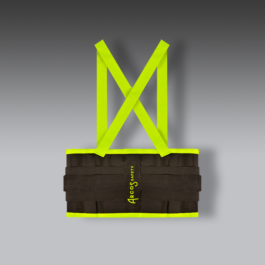 fajas para la seguridad industrial arcos safety faja reflejante verde m modelo asv2 marca arcos safety