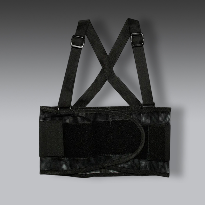 fajas para la seguridad industrial elastica de malla respirable con 4 varillas eg modelo 137507 marca surtek