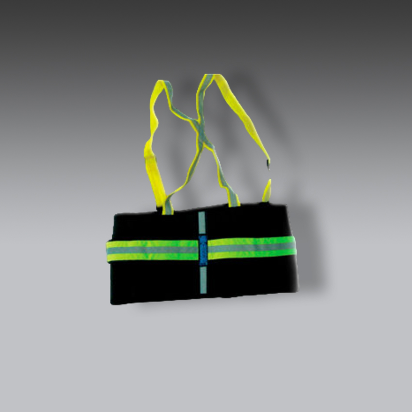 fajas para la seguridad industrial elastica lumbar reflejante con 3 cinturones tirante fijo modelo a fet 3er marca geisa
